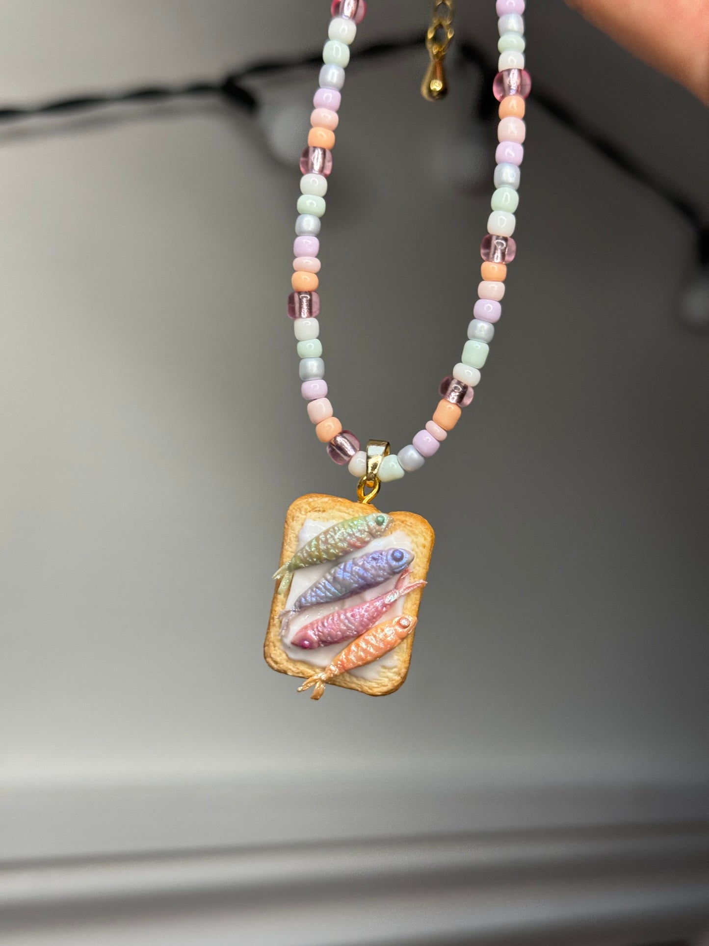 Sardines on Toast Necklace