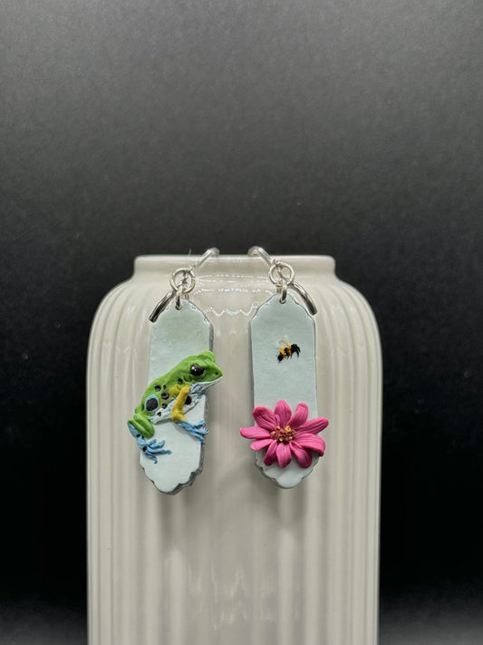 Fairytale Frog Earrings