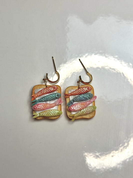 Sardines on Toast Earrings 🐟